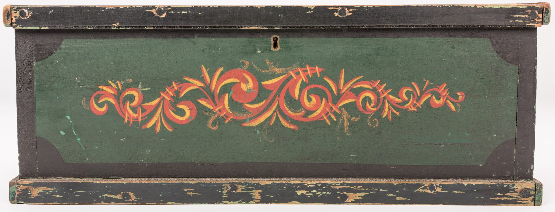 Lot 144: Folk Art Painted Box