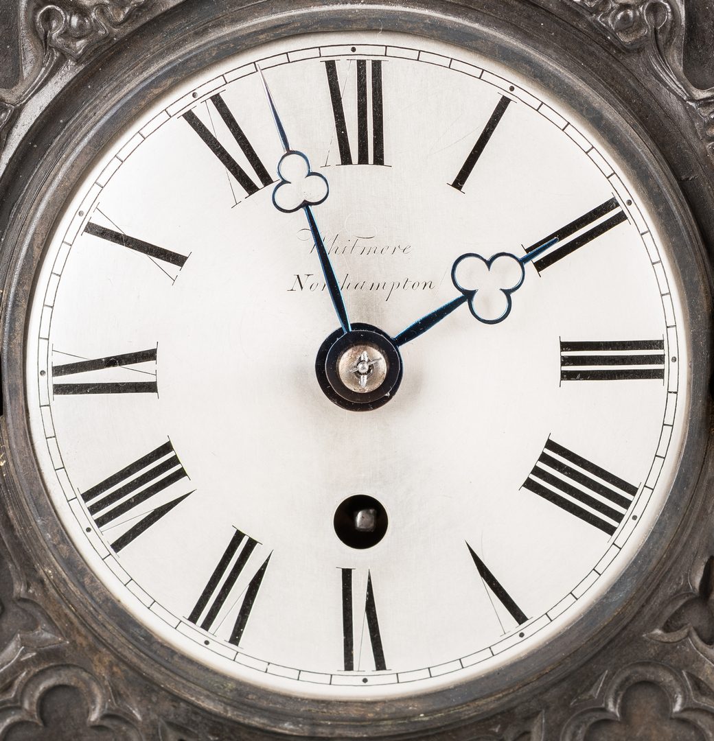Lot 160: English Bronze Architectural Gothic Mantel Clock