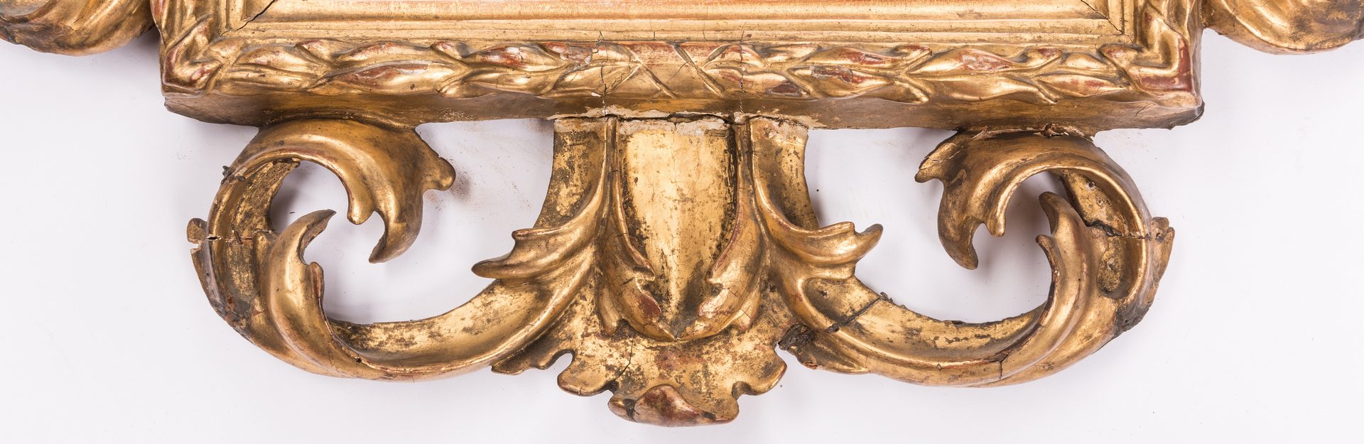 Lot 162: 19th Cent. Continental Gilt Carved Mirror