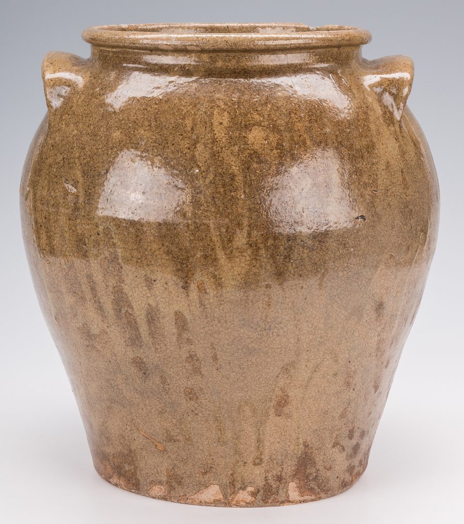 Lot 188: Early Dave Pottery Jar, signed 1840