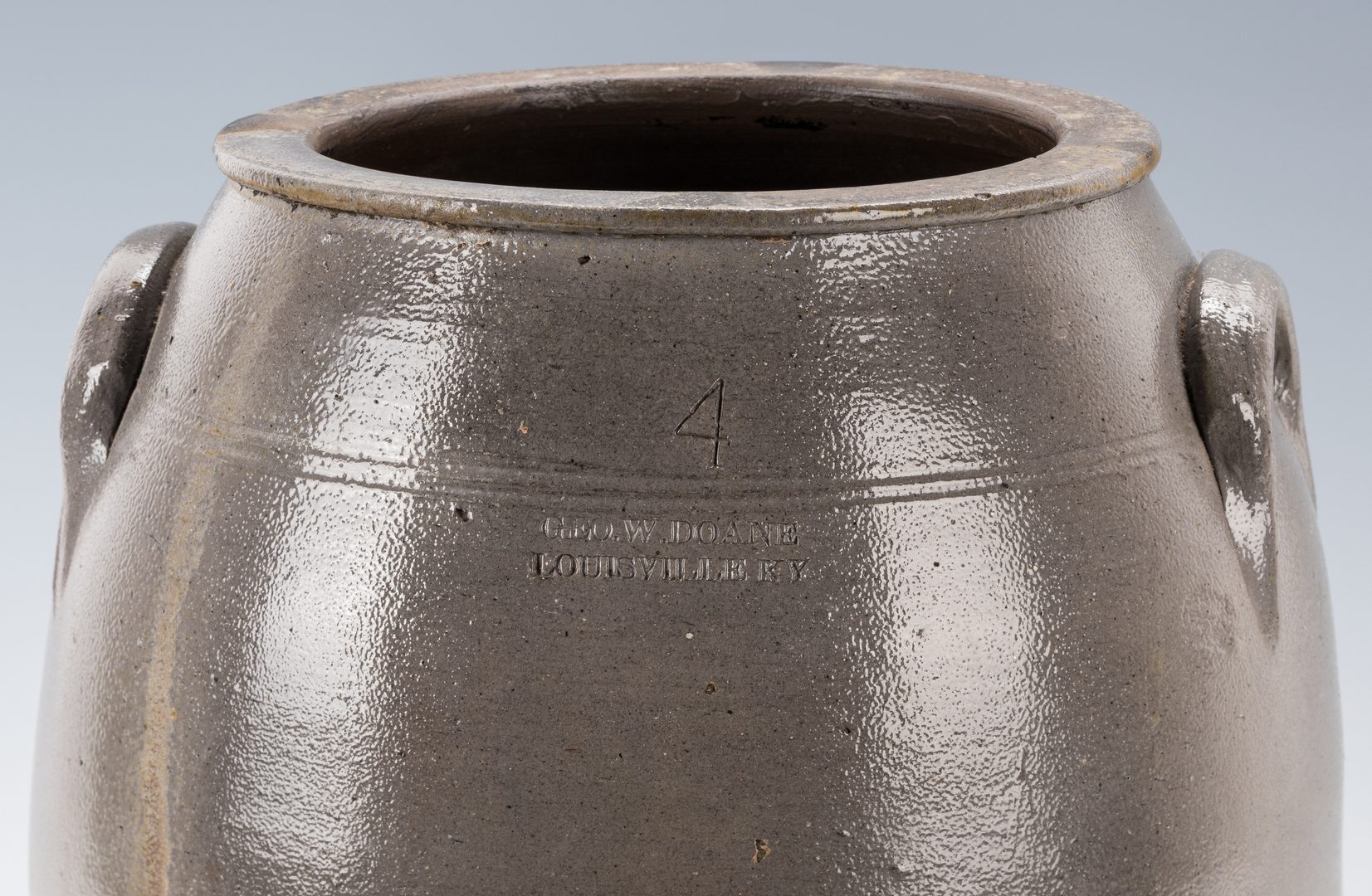 Lot 190: KY 4 Gal. Pottery Jar, George W. Doane