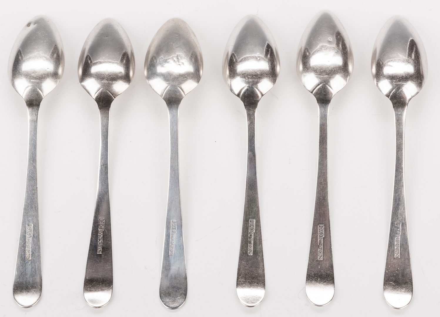 Lot 219: 6 Early KY Silver Spoons, Outten
