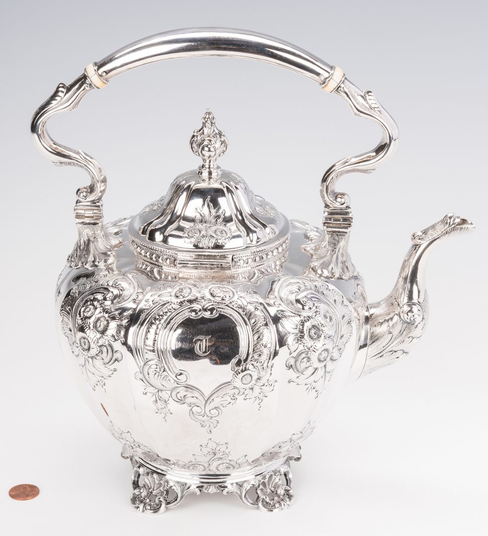 Lot 230: Beggs & Smith Coin Silver Teapot