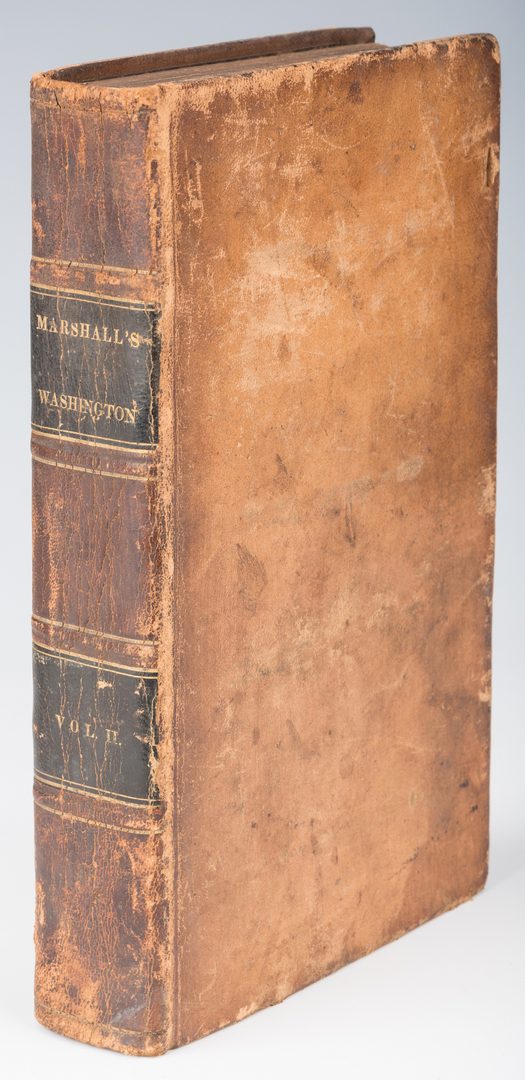 Lot 263: John Marshall’s 2 Volume Book: Marshall’s Washington, Signed by Marshall