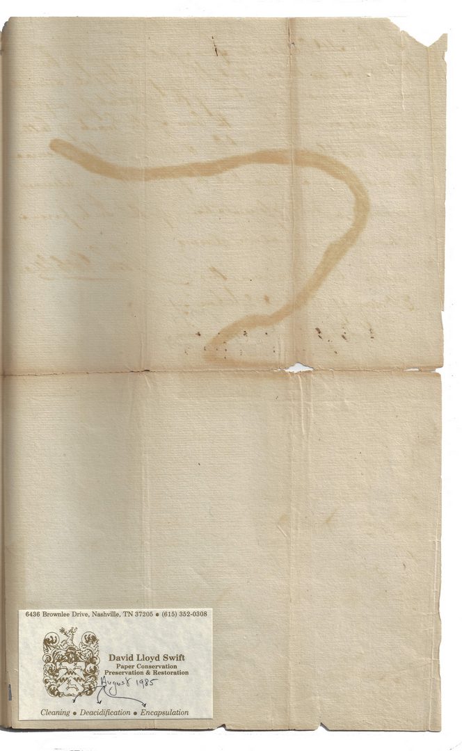 Lot 282: 2 Early E. Tenn hand drawn plats, inc. Archibald Roane Signed