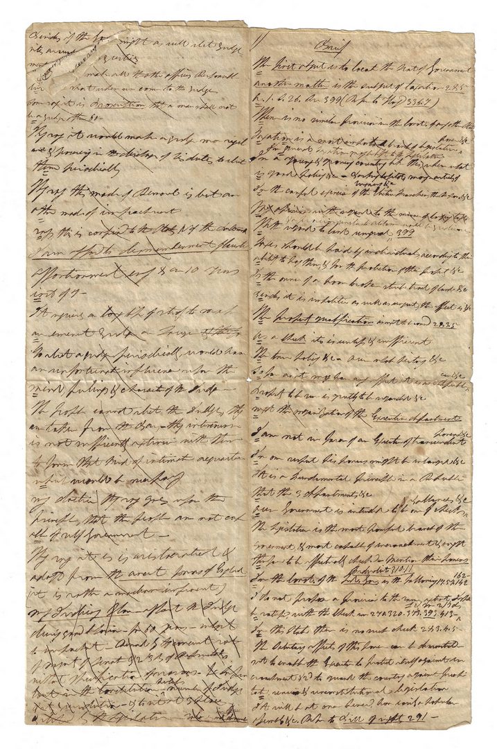 Lot 283: 1834 Copy of TN State Constitution with hand written notes