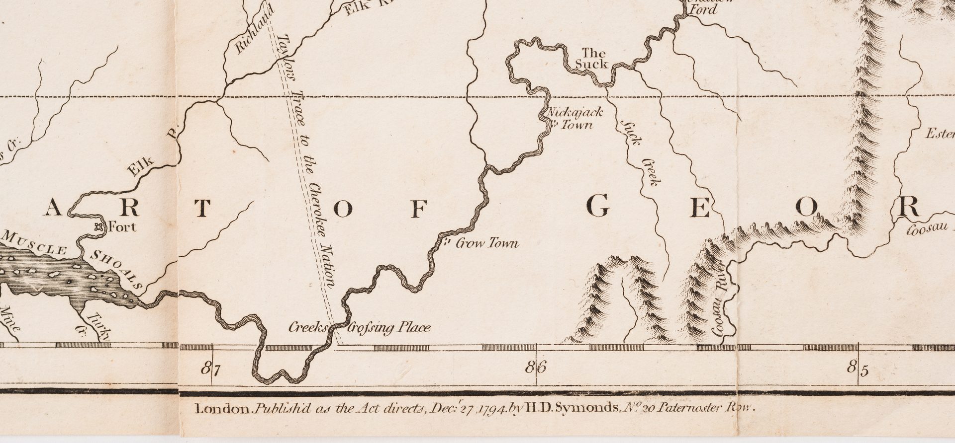 Lot 290: Kentucky Map, J. Russell, 1794