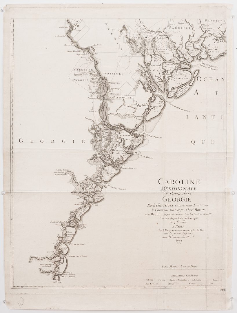Lot 294: Part of Caroline Meridionale et Partie de la Georgie, 1777
