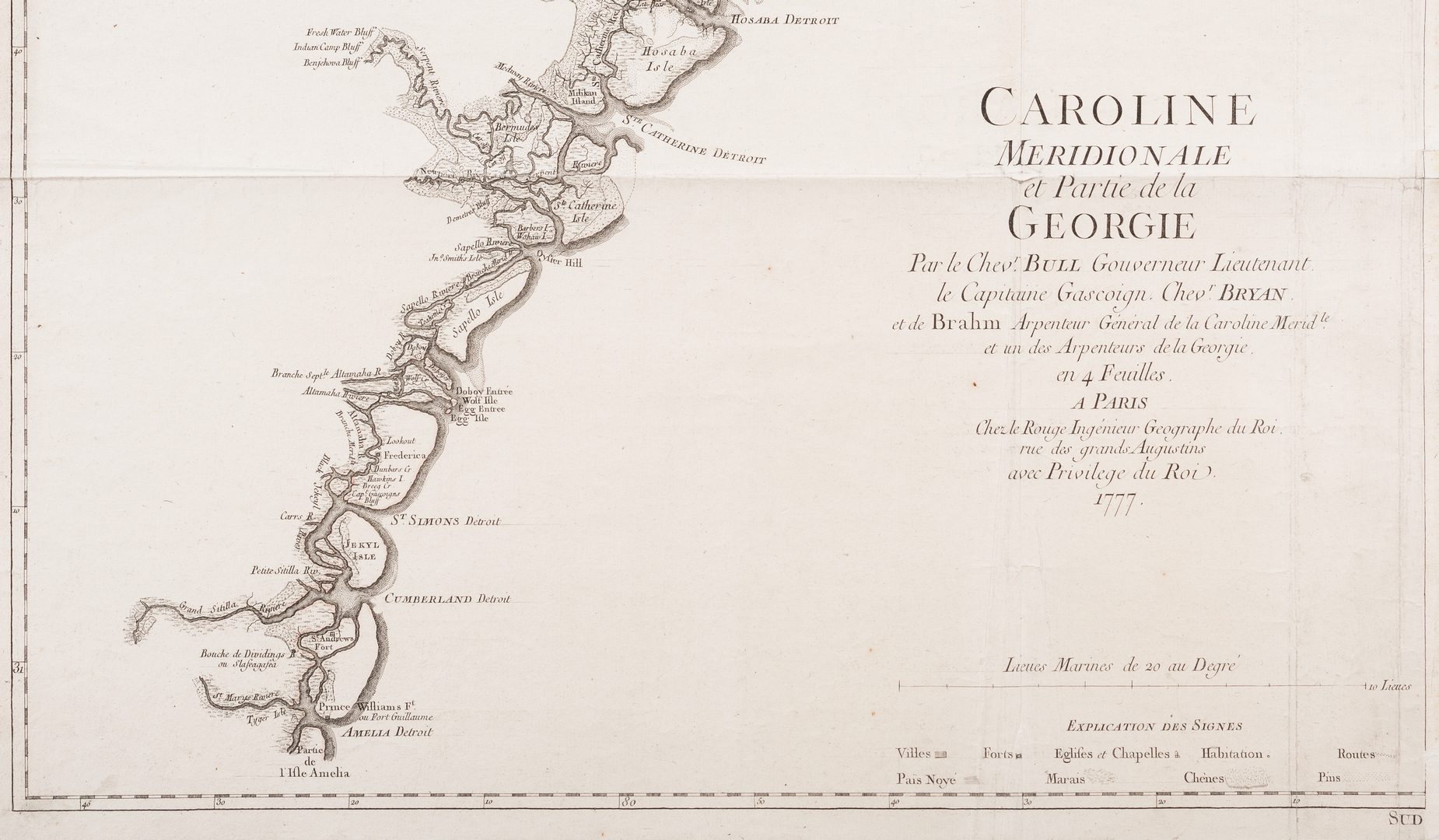 Lot 294: Part of Caroline Meridionale et Partie de la Georgie, 1777