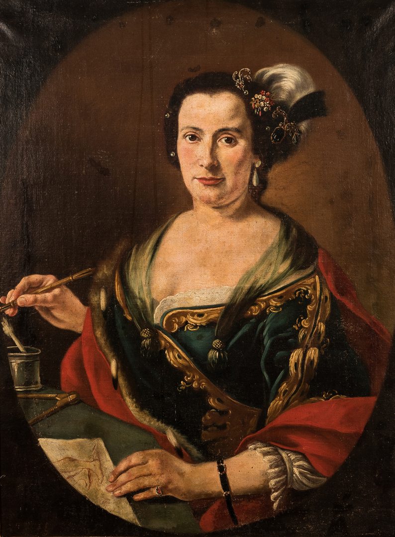 Lot 305: Continental School, Portrait of a Female Artist