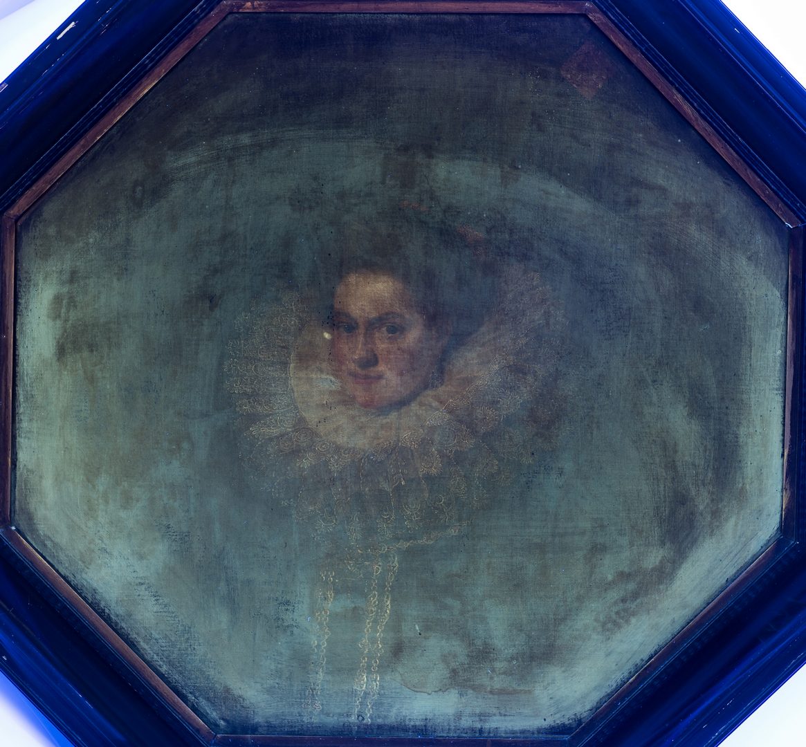 Lot 307: Circle of Cornelis De Vos, 17th c. Portrait of a Noblewoman