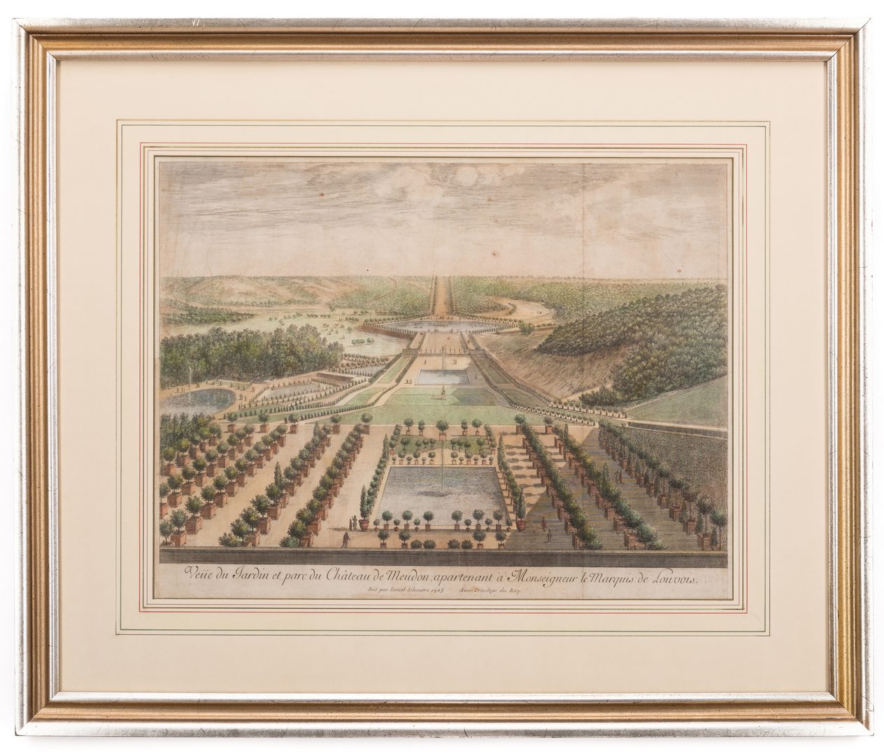 Lot 312: 2 French Chateau Engravings, Silvestre