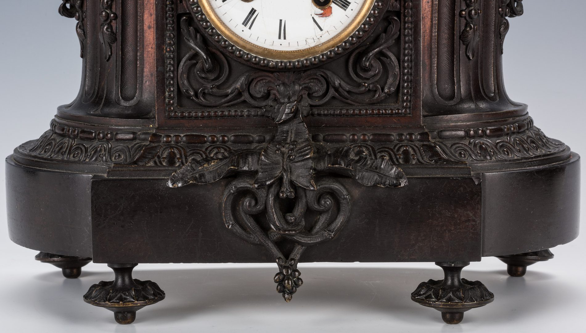 Lot 321: Figural French Bronze Clock Garniture