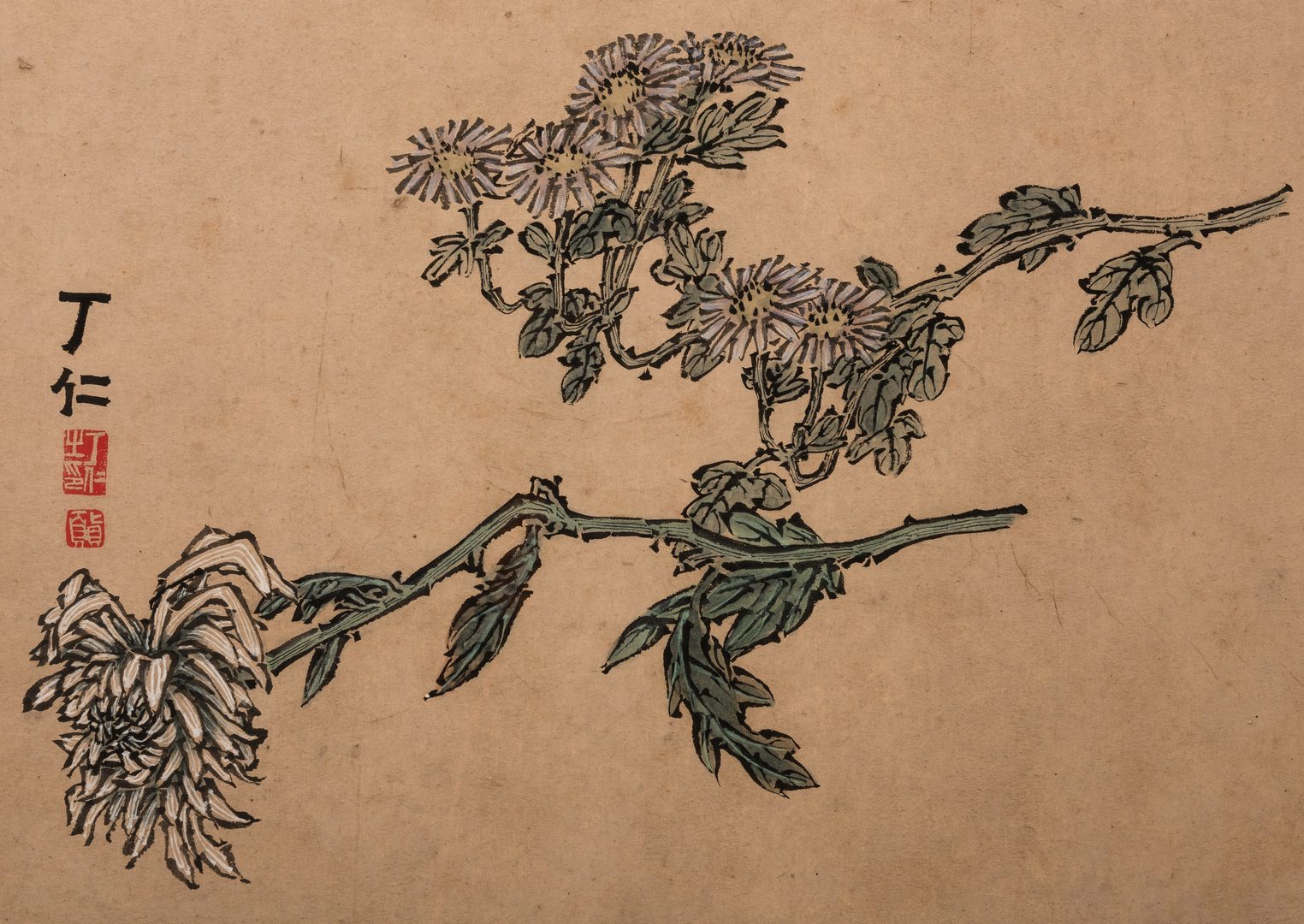 Lot 372: Manner of Qi Baishi, Chinese Floral Painting