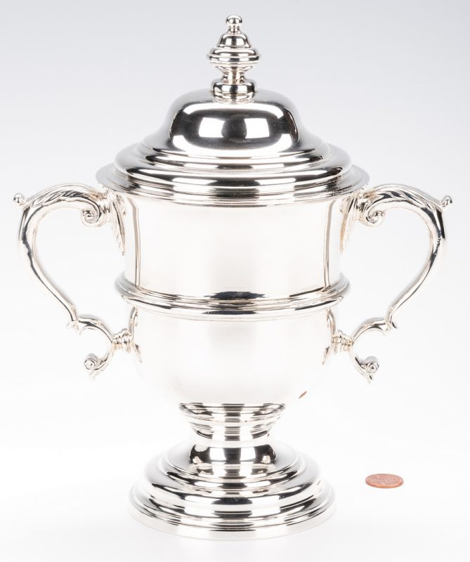 Lot 404: Sterling Trophy Cup, marked Tiffany