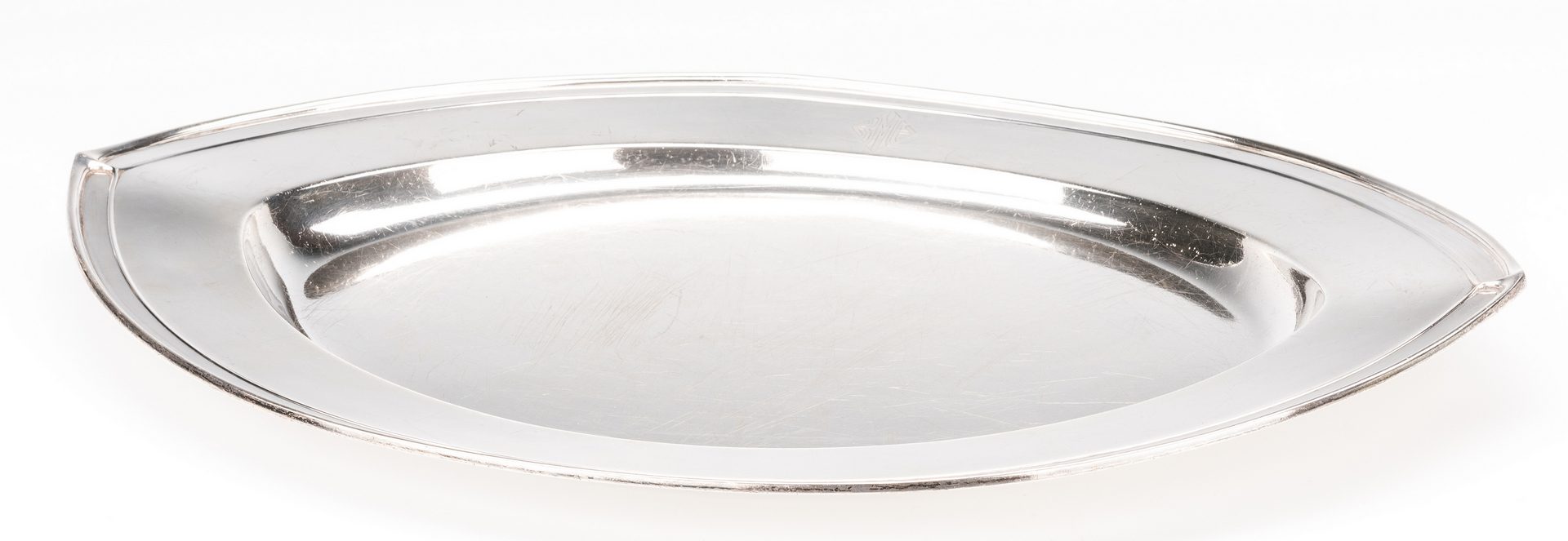Lot 405: Gorham Art Deco Sterling Tray, 20" Oval