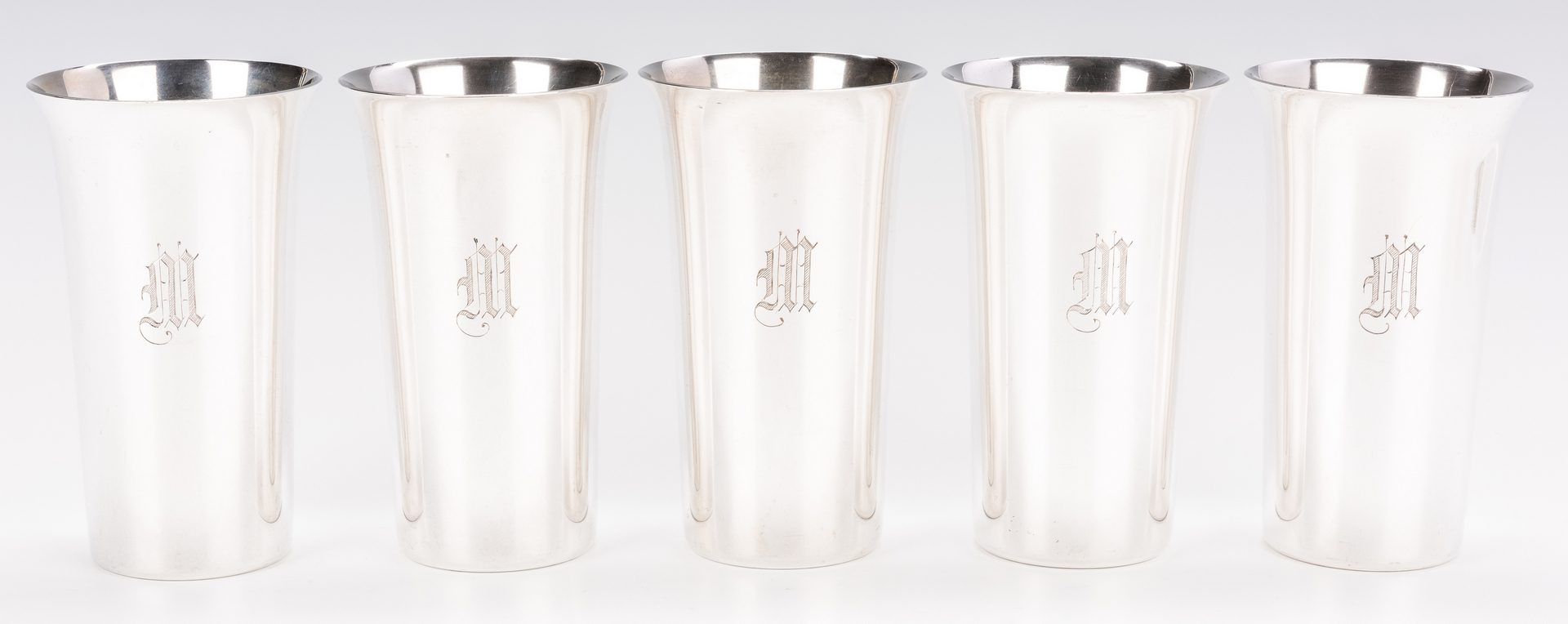 Lot 407: 9 Sterling Beakers, Manchester and Fisher