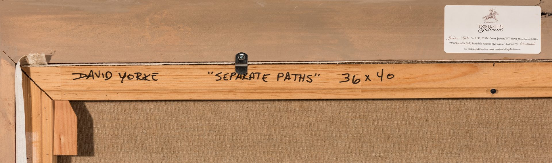 Lot 425: David Yorke, O/C, Separate Paths
