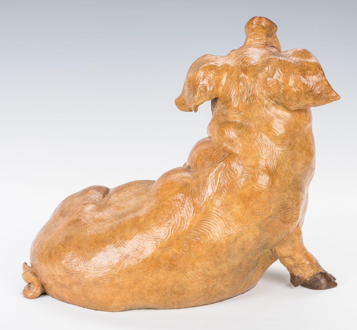 Lot 439: Walter Horton Bronze Pig Sculpture