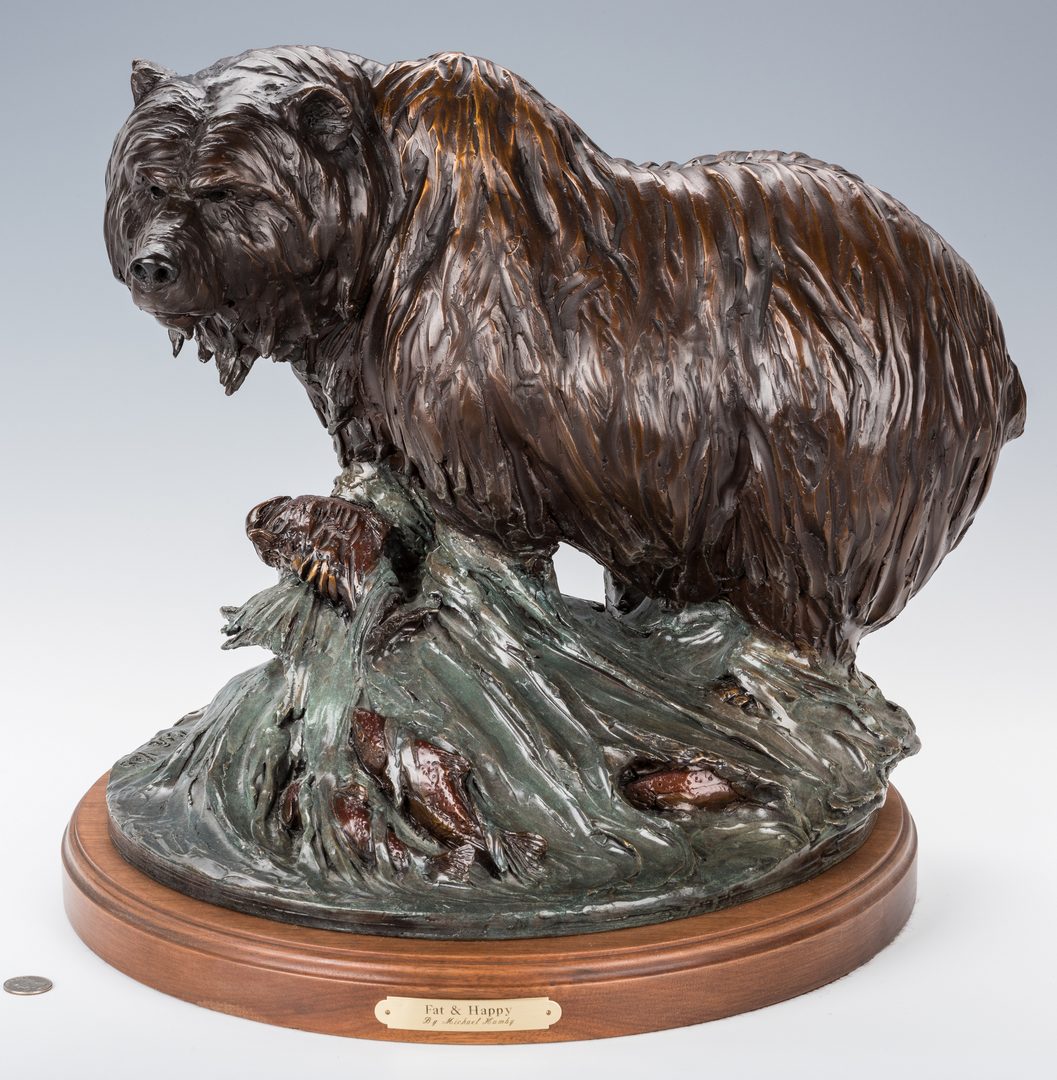 Lot 440: Michael Hamby Bronze Bear Sculpture