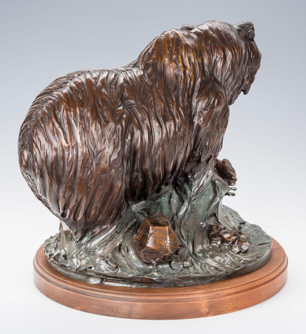 Lot 440: Michael Hamby Bronze Bear Sculpture
