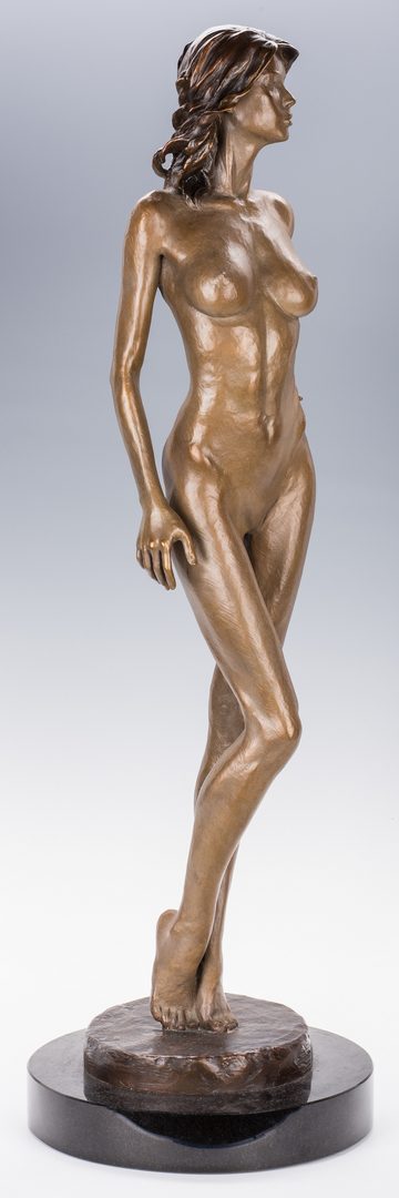 Lot 443: Victor Issa Bronze Nude Sculpture