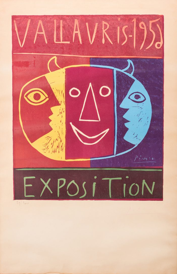 Lot 458: Picasso Signed Exhibition Poster