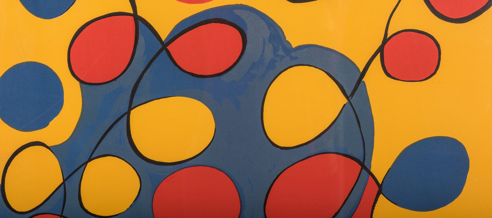 Lot 461: Alexander Calder Signed Print, Tapestry