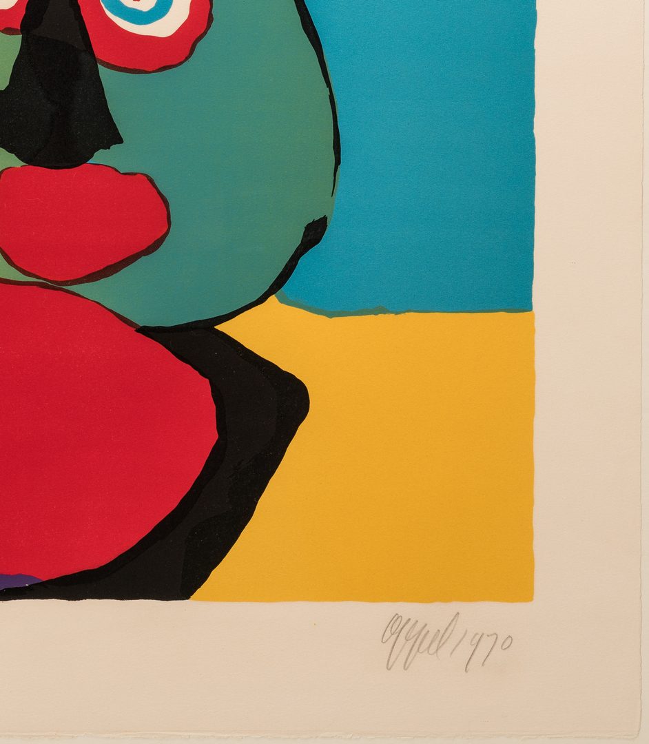 Lot 467: Karel Appel signed litho,  What Are They Waiting For