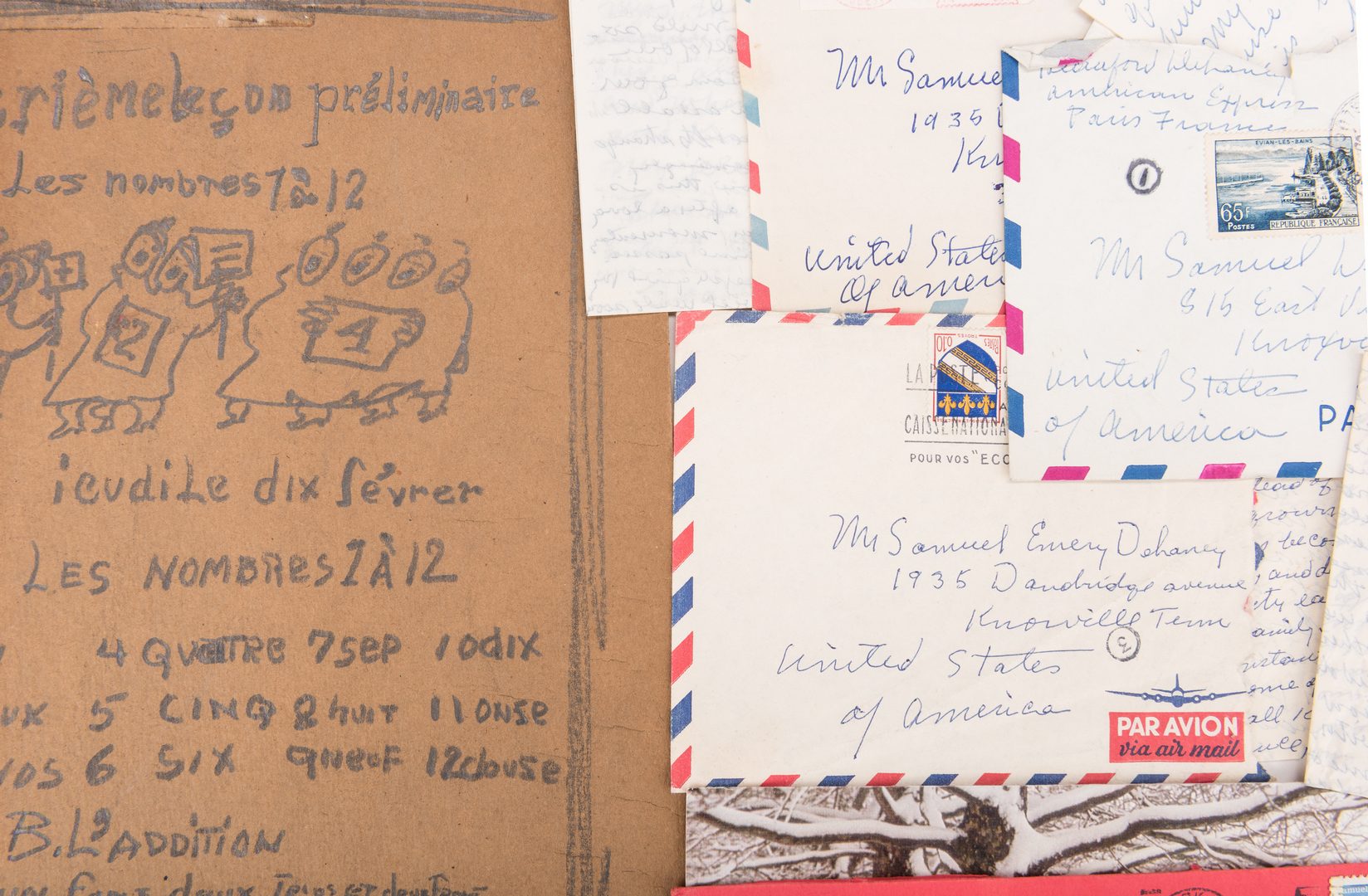 Lot 487: Archive of Beauford Delaney Letters and Related Objects