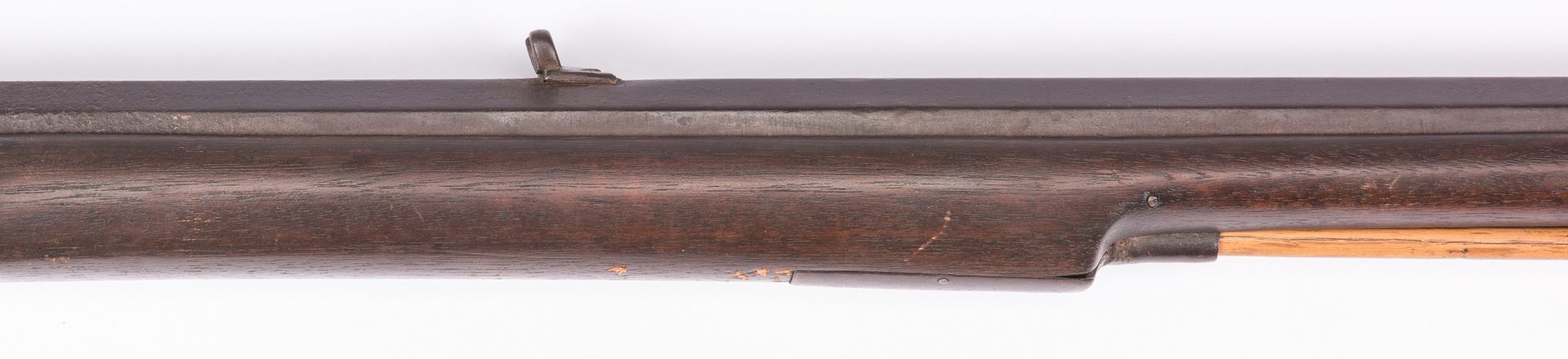 Lot 495: East Tennessee Half Stock Percussion Rifle, .38 Cal.