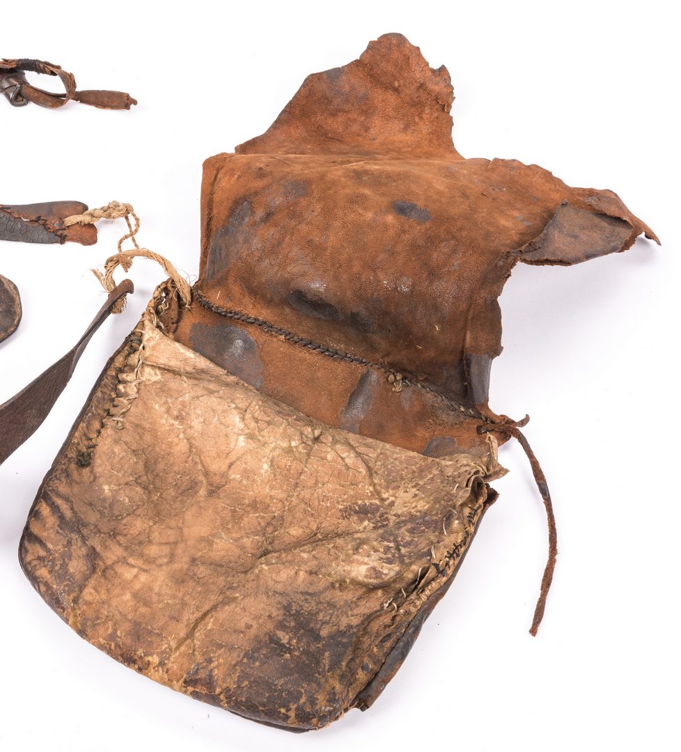 Lot 497: Union County, TN Leather Hunting Gear, 3 items