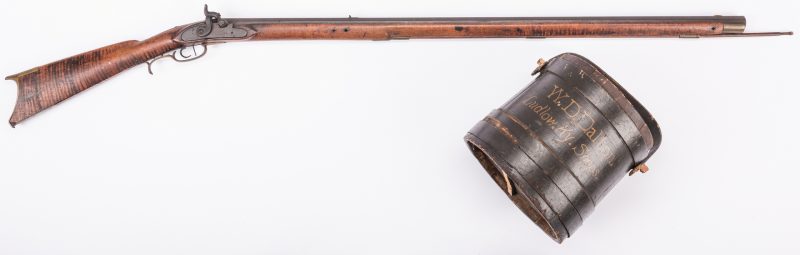 Lot 498: Kentucky Long Rifle and Advertising Bucket