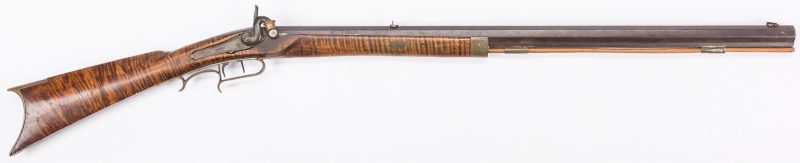 Lot 499: Percussion Half Stock Rifle, .30 Cal., Possibly Southern