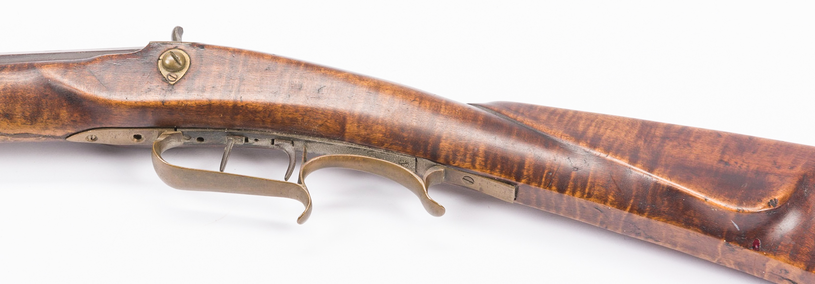 Lot 499: Percussion Half Stock Rifle, .30 Cal., Possibly Southern