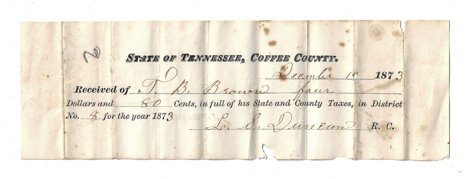 Lot 510: Confederate Capt. Camillus B. Huggins Murfreesboro TN Civil War Archive