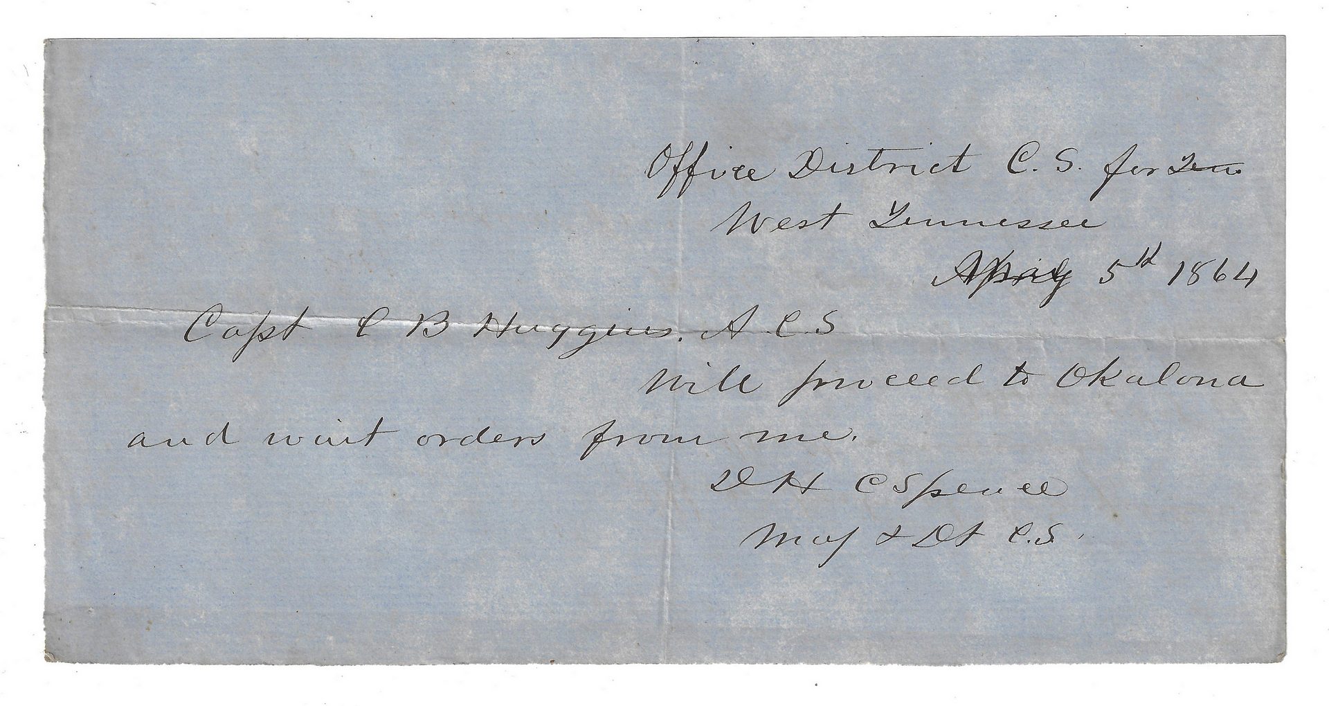 Lot 510: Confederate Capt. Camillus B. Huggins Murfreesboro TN Civil War Archive