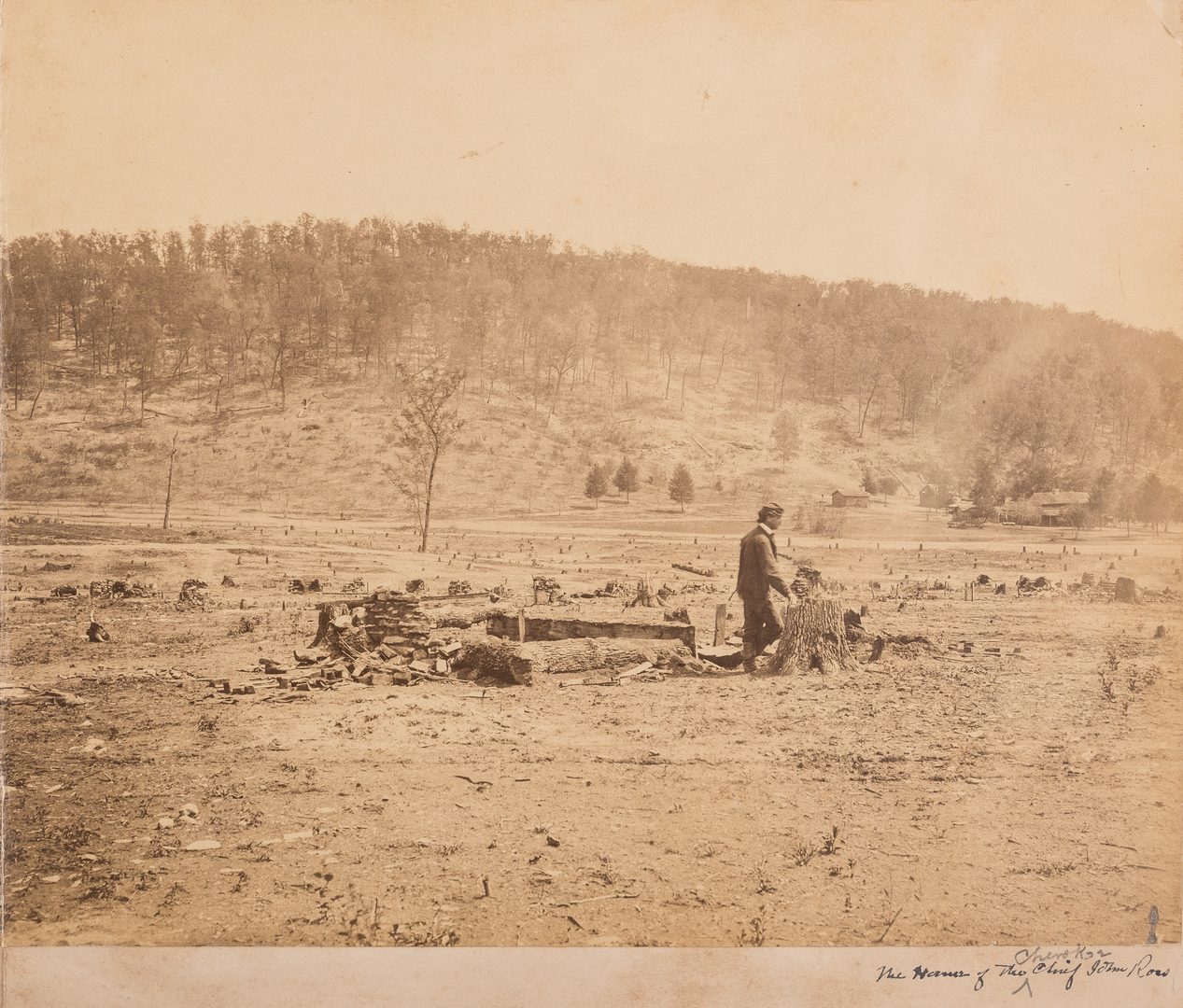 Lot 517: Civil War Photograph – Rossville Gap In Missionary Ridge