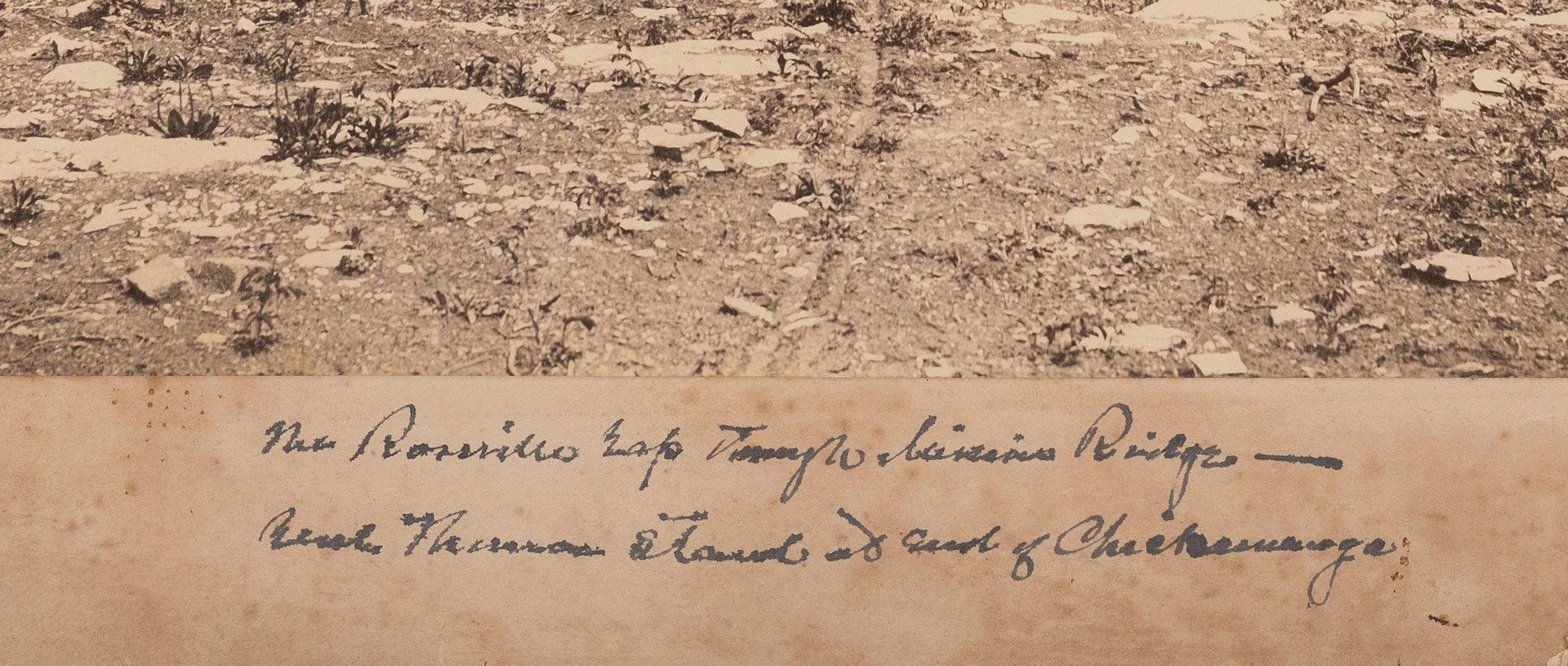 Lot 517: Civil War Photograph – Rossville Gap In Missionary Ridge