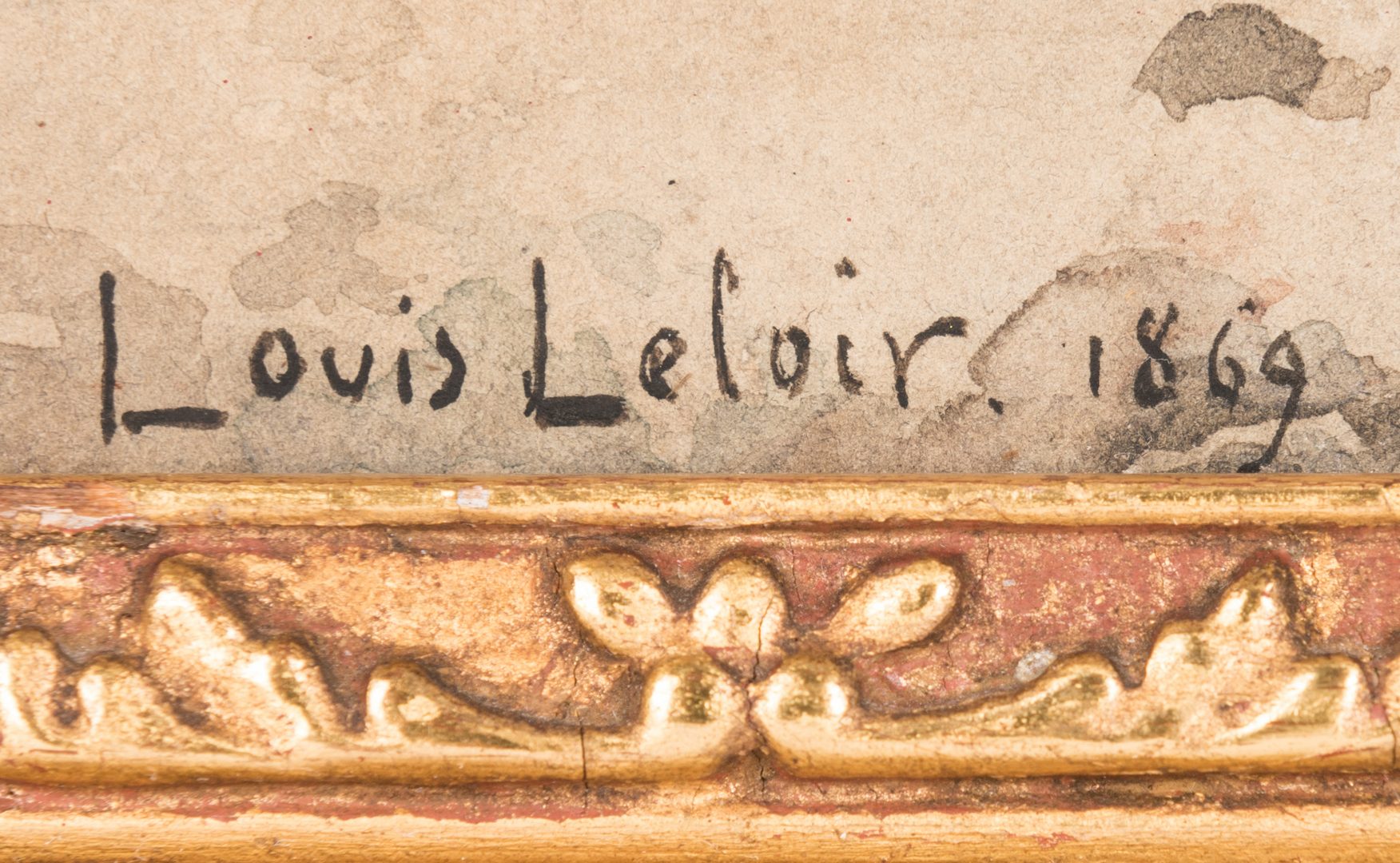 Lot 535: Alexandre Louis Leloir, Watercolor of Spanish Soliders