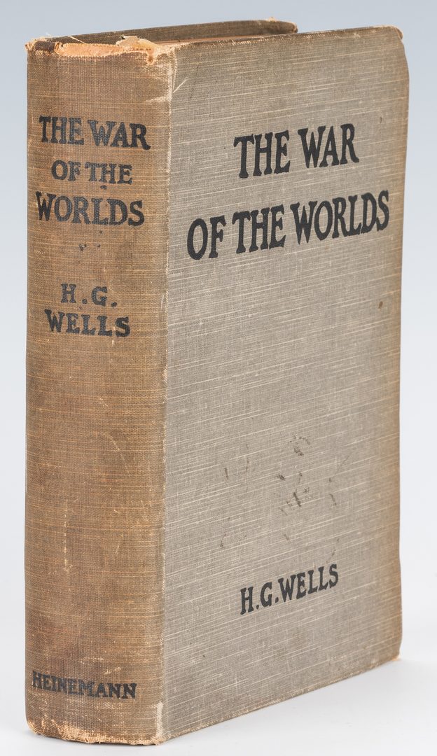 Lot 549: H. G. Wells: The War of The Worlds, 1st Ed.