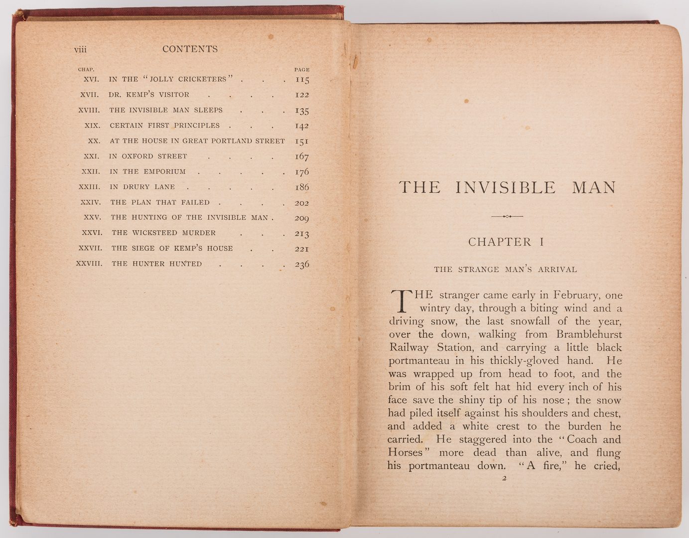 Lot 551: 3 H. G. Wells books including 1st Ed. The Invisible Man.