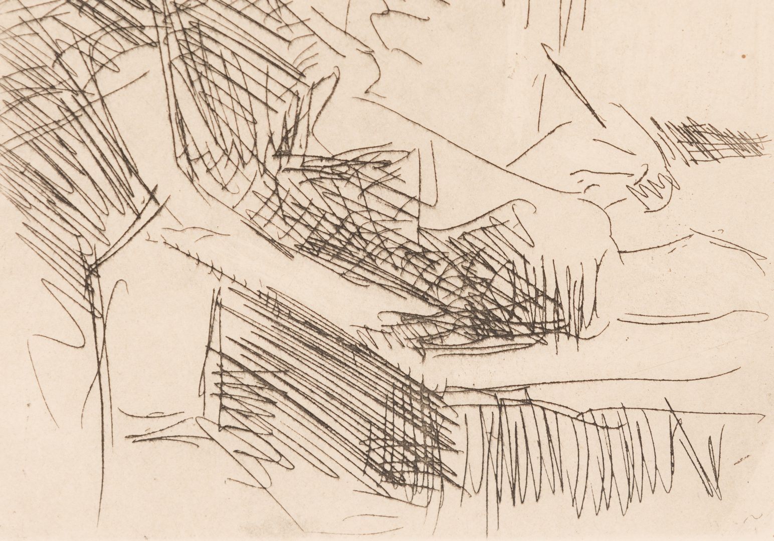 Lot 594: 2 Etchings: Pierre Bonnard & Renoir