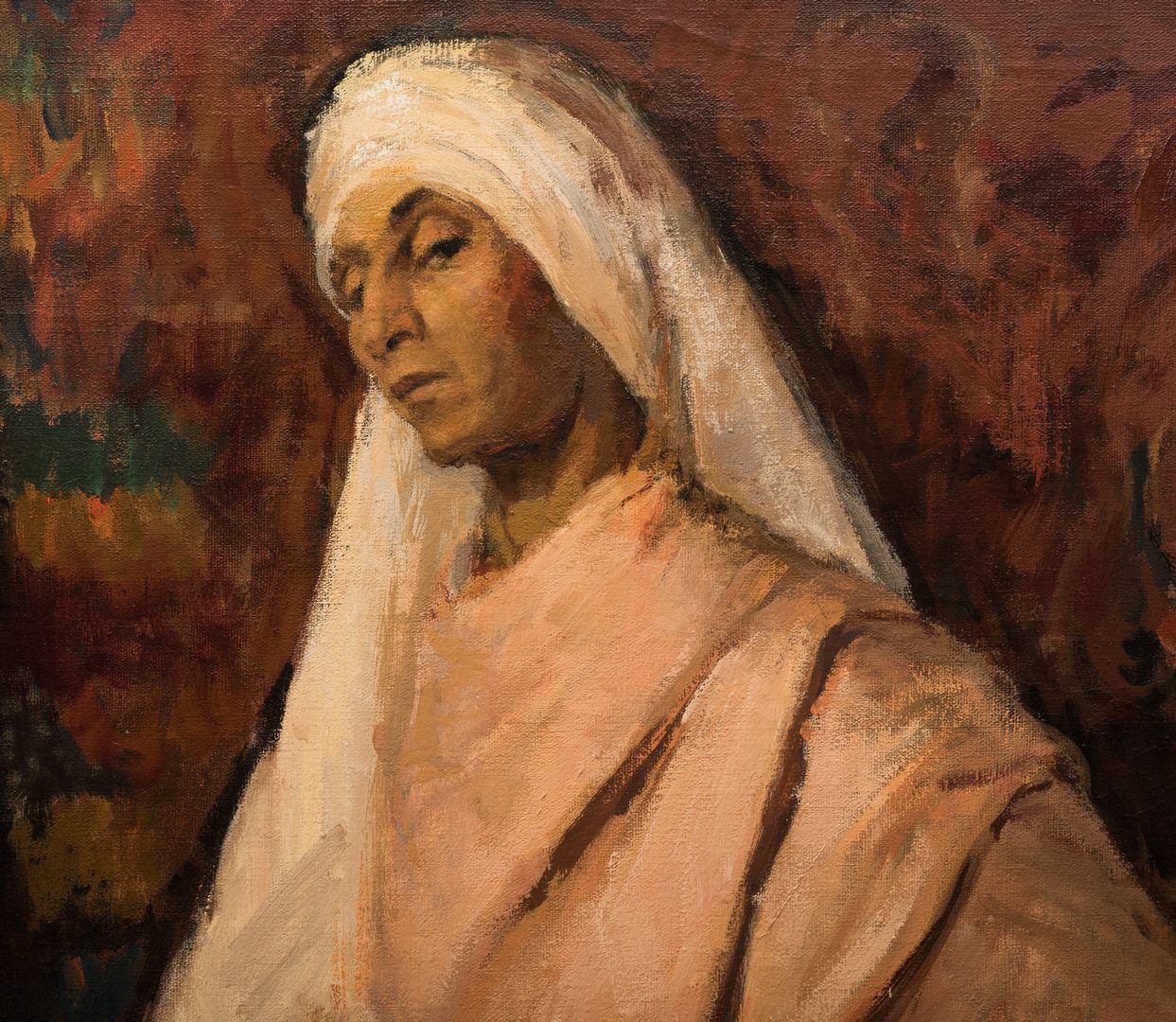 Lot 606: Orientalist Portrait of a Woman, 20th c.