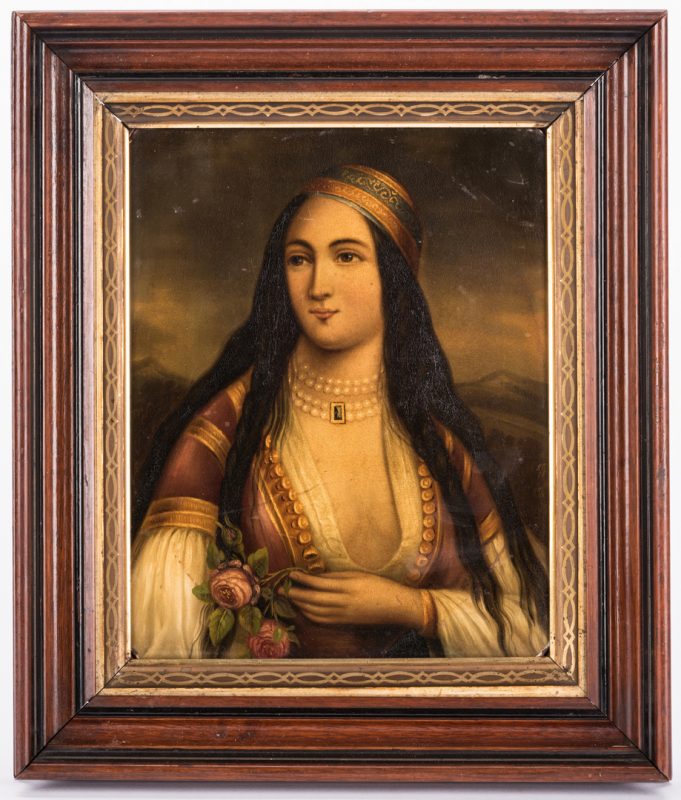 Lot 616: German Orientalist Portrait of a Woman