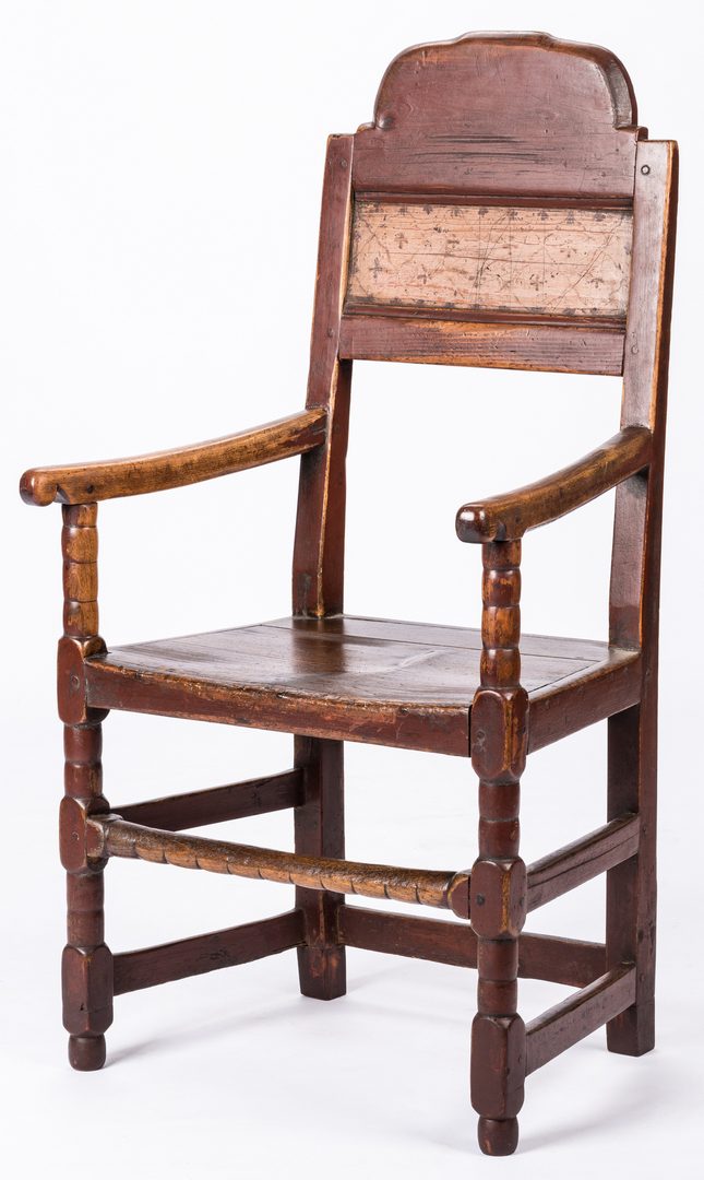 Lot 623: 7 Continental Chairs, 17th century