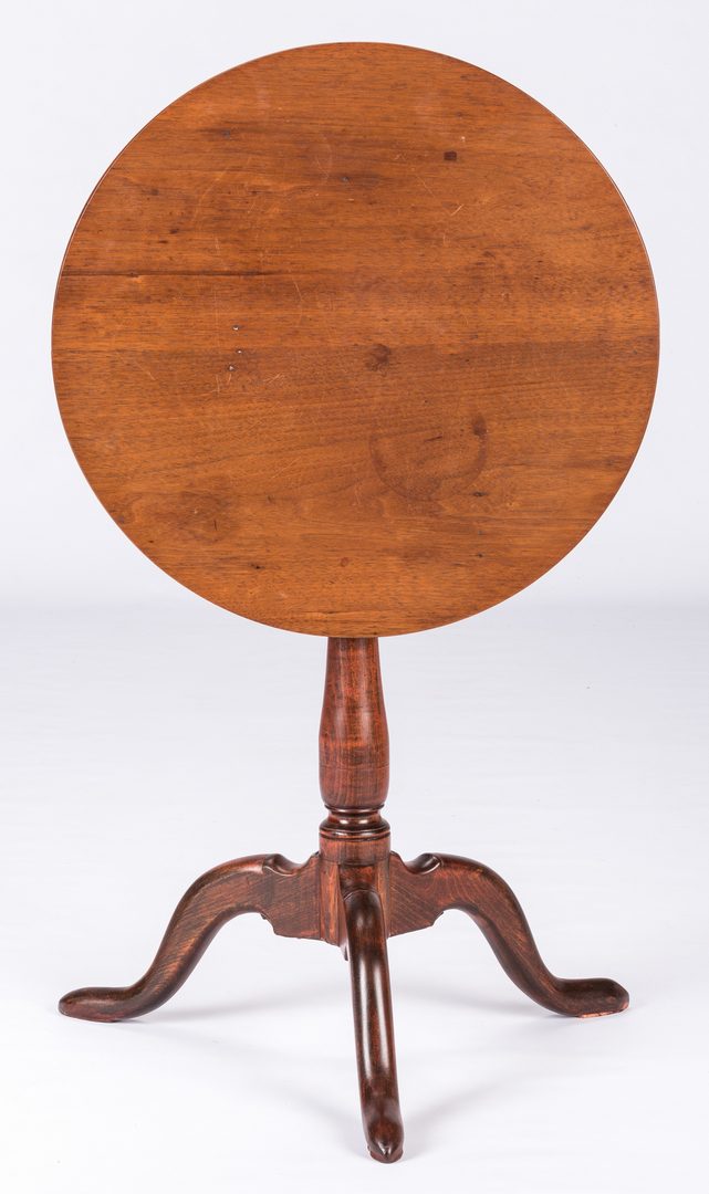 Lot 627: American Work Table and Candlestand