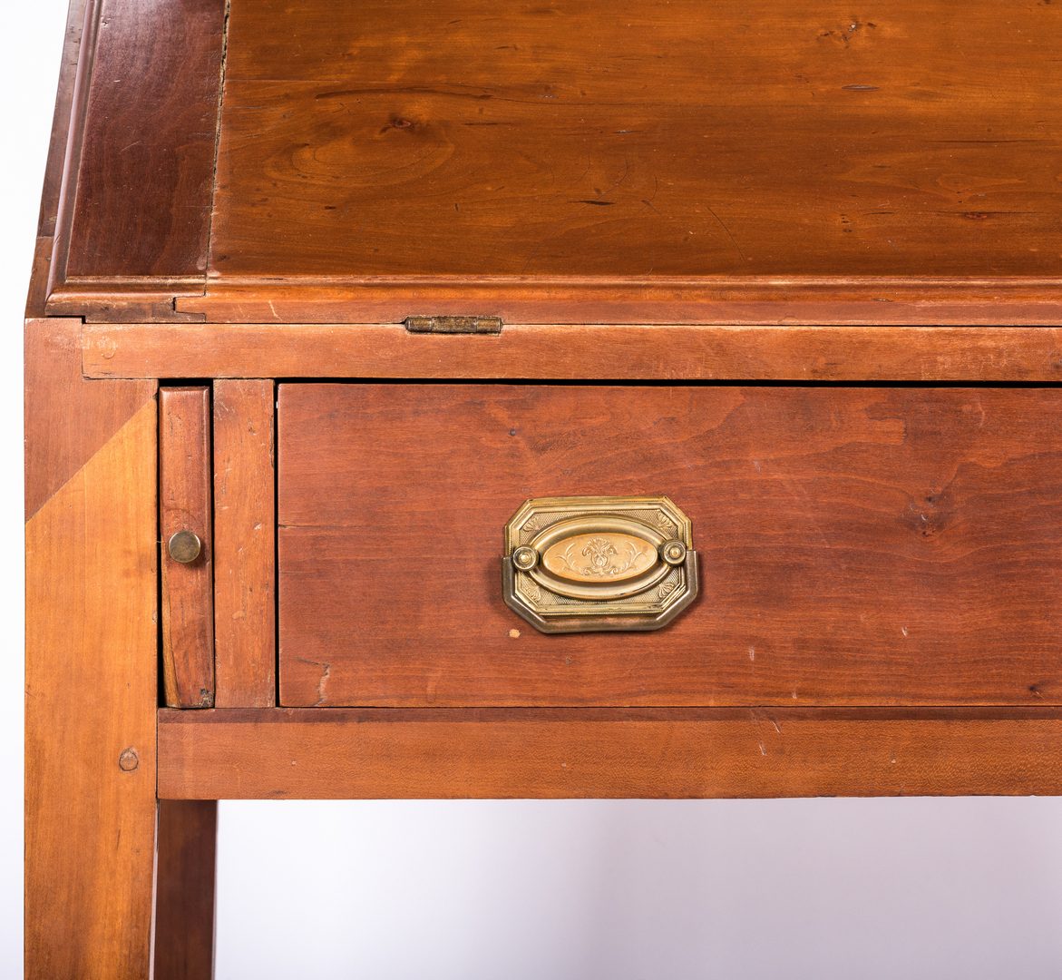 Lot 632: Tennessee Cherry Desk and Bookcase