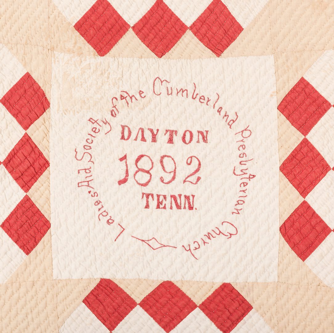 Lot 635: Dayton, TN Album Quilt 1892