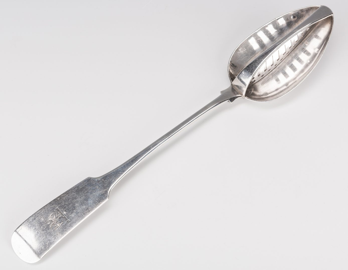 Lot 708: 1809 Dublin Strainer Spoon